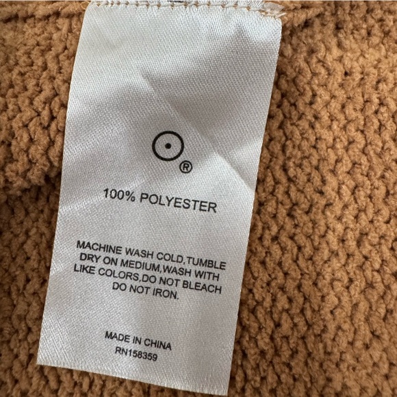 Sunday Citizen Nube Hooded Poncho Camel Tan Women's One Size Comfy Cozy Soft - Picture 13 of 13